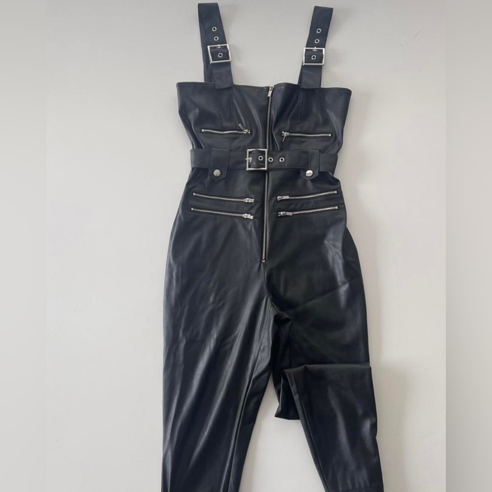 WeWoreWhat Leather Overalls